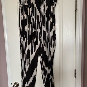 Theory Tie high waist paper bag pants